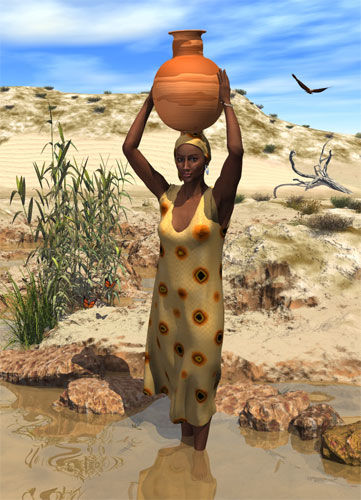 Arts numériques intitulée "Africa" par Jef, Œuvre d'art originale, Modélisation 3D
