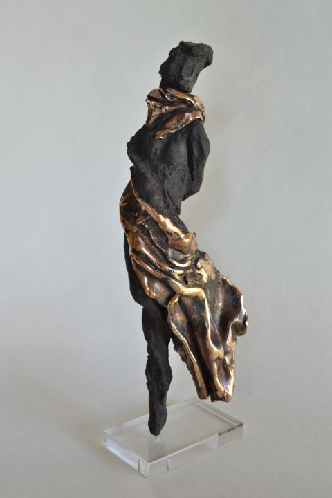 Sculpture titled "Drapé 2" by Jean-François Lemaire, Original Artwork, Metals