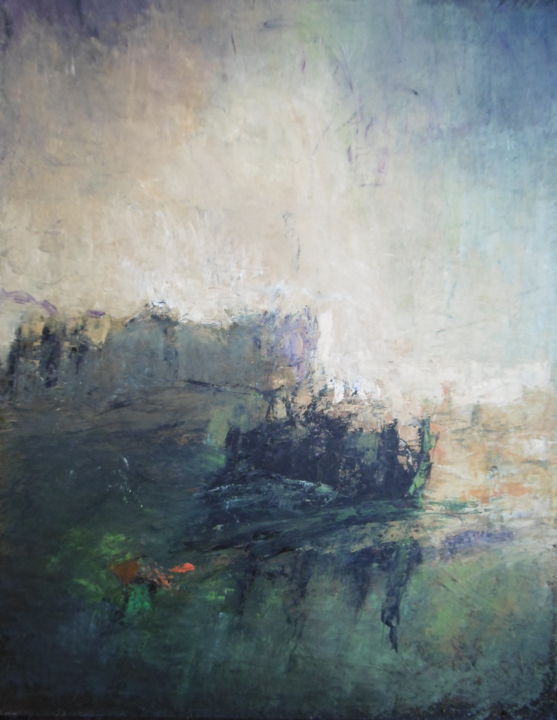 Painting titled "17-12 "après-la-plu…" by Jean-François Taburet, Original Artwork, Oil