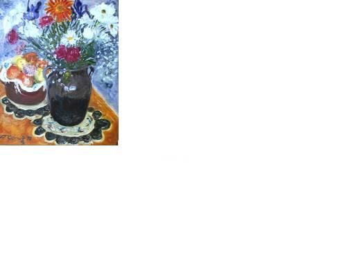 Pintura titulada "Vase of Flowers" por Jane Gomis, Obra de arte original,