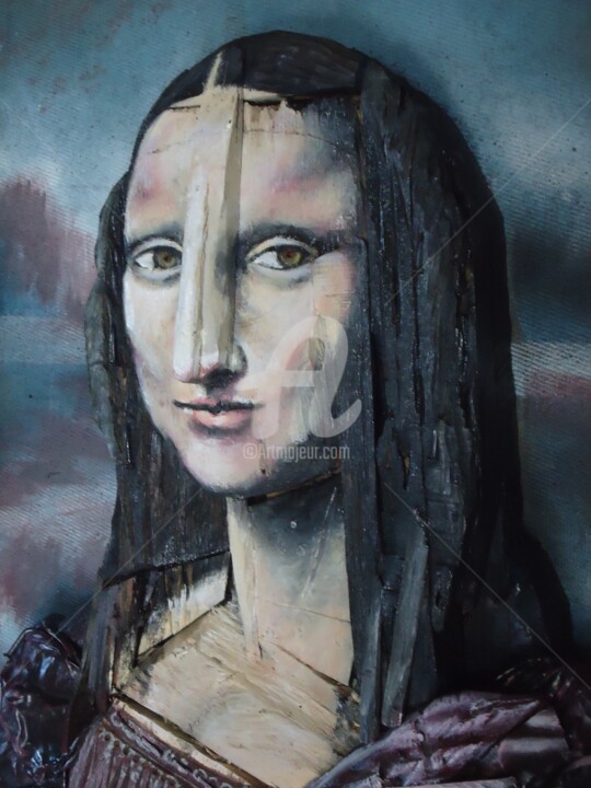 Ζωγραφική με τίτλο "La Mona AQYM" από Jhomar Loaiza, Αυθεντικά έργα τέχνης