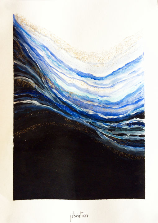 Peinture intitulée "THE WAVE" par Jibration, Œuvre d'art originale, Acrylique