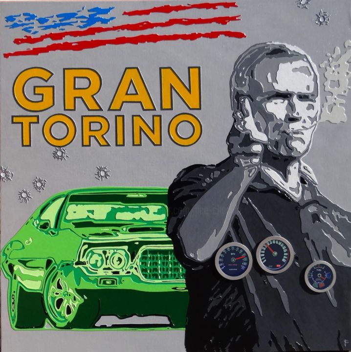 绘画 标题为“GRAN TORINO” 由Jerome Chauvin (JICE), 原创艺术品, 丙烯