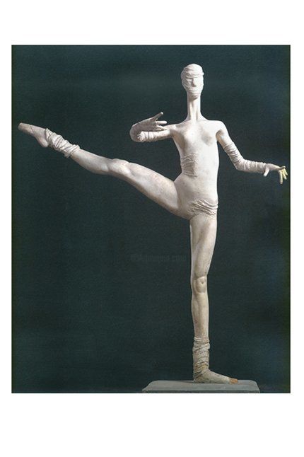 Sculptuur getiteld "Ballet 005" door Ji Hong Zhang, Origineel Kunstwerk, Metalen