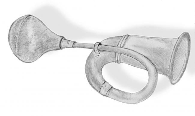 Dessin intitulée "Trompette" par Jean-Jacques Gomez, Œuvre d'art originale, Autre