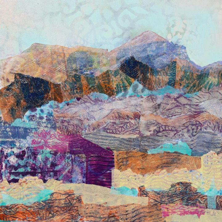 Peinture intitulée "Cerro Pichirri" par Jill Carrott, Œuvre d'art originale, Acrylique