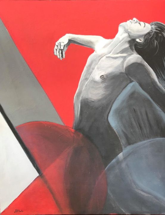 Pintura titulada "Danseur" por Jill Bordes, Obra de arte original, Acrílico