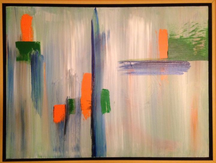 Painting titled "Complimentary colors" by Jill Midthune, Original Art, Acrylic
