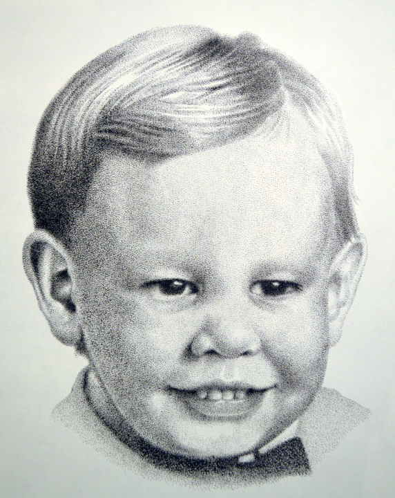 Рисунок под названием "This Kid" - Jim Haller, Подлинное произведение искусства, Чернила