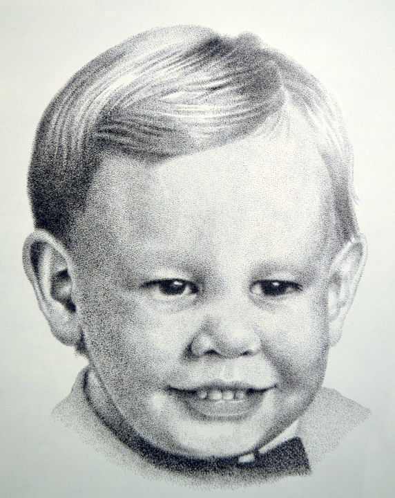 Disegno intitolato "This Kid" da Jim Haller, Opera d'arte originale, Inchiostro