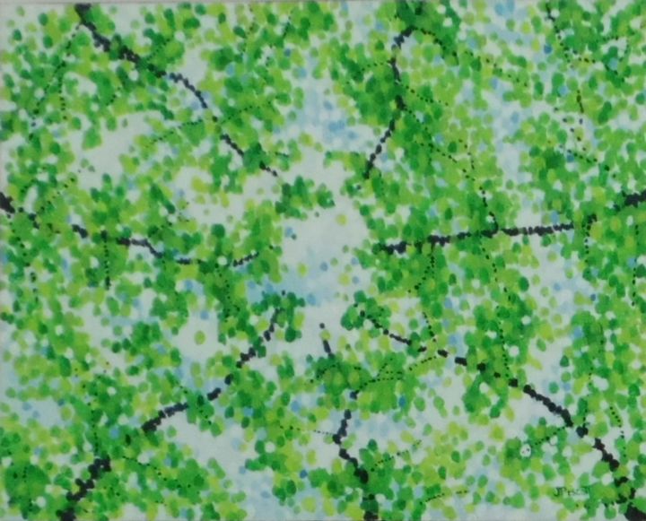 Painting titled "Série Vortex" by Jim Pescott, Original Art, Acrylic