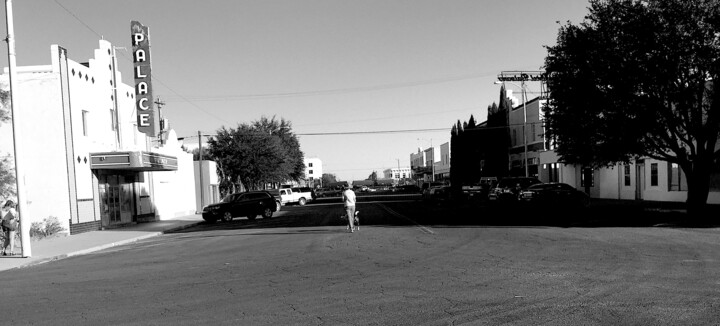 Photography titled "Downtown Marfa" by Jim Williams, Original Artwork, Digital Photography