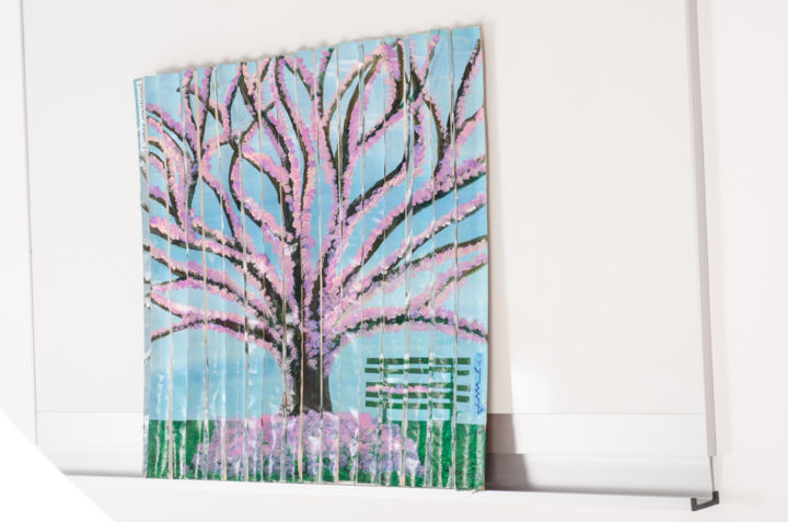 Peinture intitulée "l'arbre cinétique v…" par Jean Marc Cornille, Œuvre d'art originale,