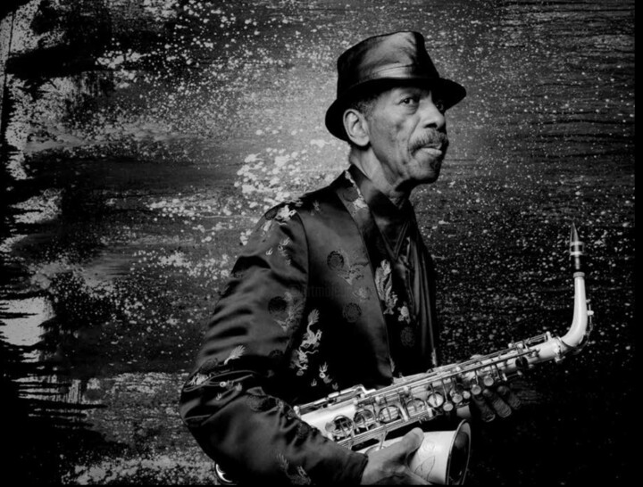 Photographie intitulée "Ornette Coleman, 20…" par Jimmy Katz, Œuvre d'art originale, Photographie argentique