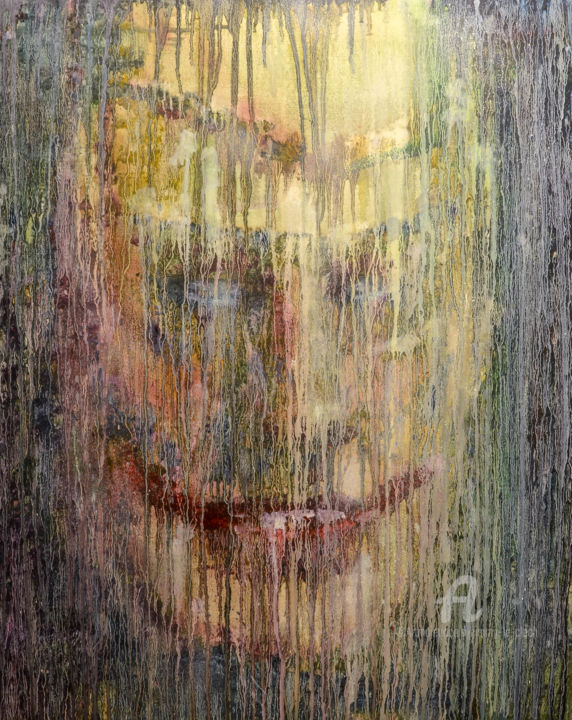 Painting titled "Joker" by Jimmy Le Clec'H, Original Artwork, Oil