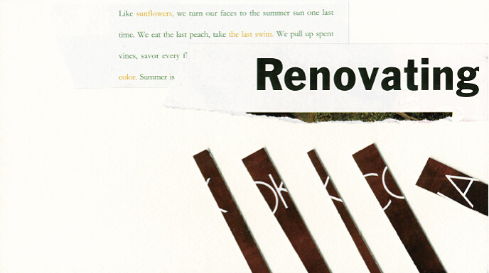 Collages titulada "Renovating" por Jin Sugahara, Obra de arte original, Collages