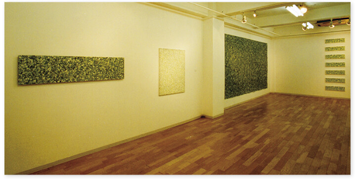 Malerei mit dem Titel "Calling Exhibition…" von Jin Sugahara, Original-Kunstwerk, Acryl