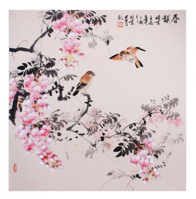 Malarstwo zatytułowany „Spring Feeling” autorstwa Jin, Oryginalna praca, Olej