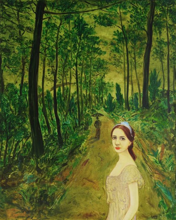 Pittura intitolato "Virtual World-After…" da Jinfeng Long, Opera d'arte originale, Olio