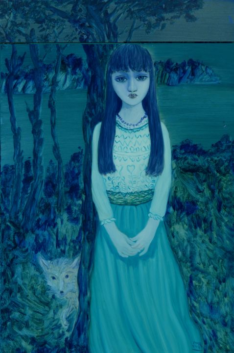 Pittura intitolato "Virtual World-Are w…" da Jinfeng Long, Opera d'arte originale, Olio