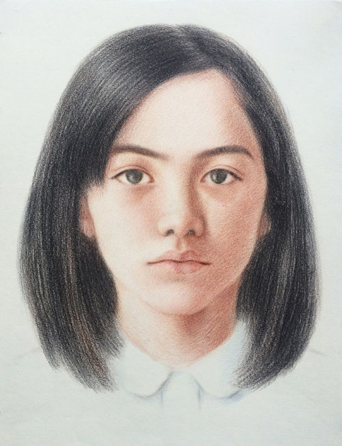 图画 标题为“Lolita No.19” 由Jinjuan Zhan, 原创艺术品, 铅笔