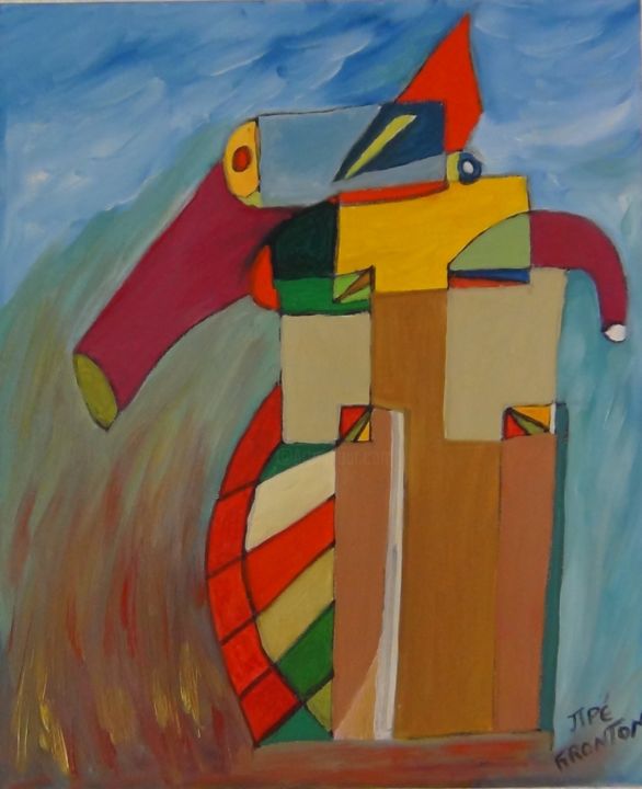 Malerei mit dem Titel "Séries cub esp d 50…" von Jipé Fronton, Original-Kunstwerk, Acryl