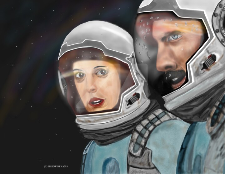 Digital Painting Of An Interstellar Movie Scene Digital Arts By Jishnu Devan S Nampoothiri Artmajeur