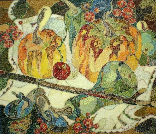 Painting titled "Pumpkins" by Jivko Ianev, Original Artwork