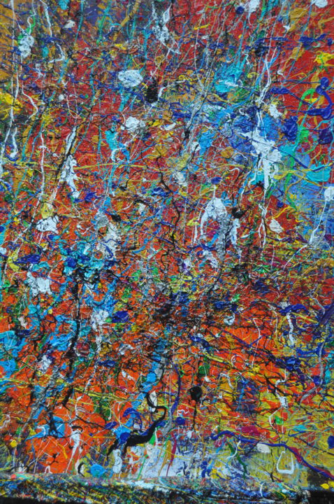 제목이 "4520210211"인 미술작품 Jean-Jacques Minardi (Ipo)로, 원작, 아크릴 나무 들것 프레임에 장착됨