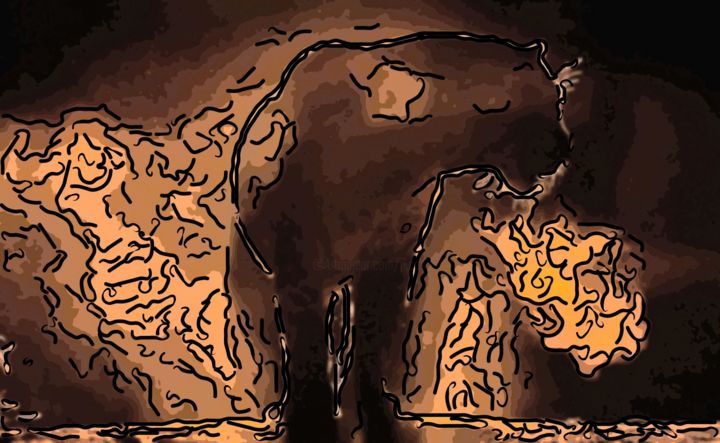 Digital Arts titled "Black Panther" by Jack Cash Jr, Original Artwork