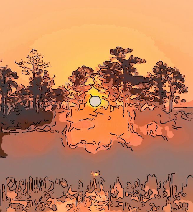 Digitale Kunst mit dem Titel "Sunshine Through Th…" von Jack Cash Jr, Original-Kunstwerk