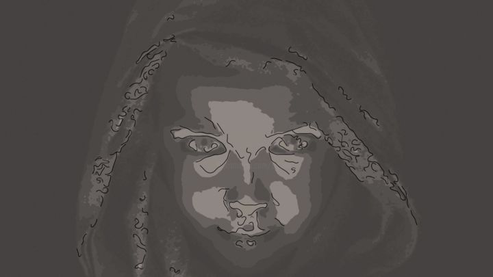 Digital Arts titled "Spooky" by Jack Cash Jr, Original Artwork, Digital Painting