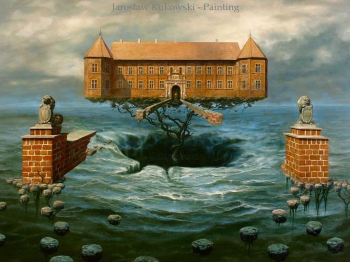 Ghost of Madman - Painting, 100x80 cm ©2005 by Jaroslaw Kukowski -
Jarosław Kukowski, oil on board, price list, cena