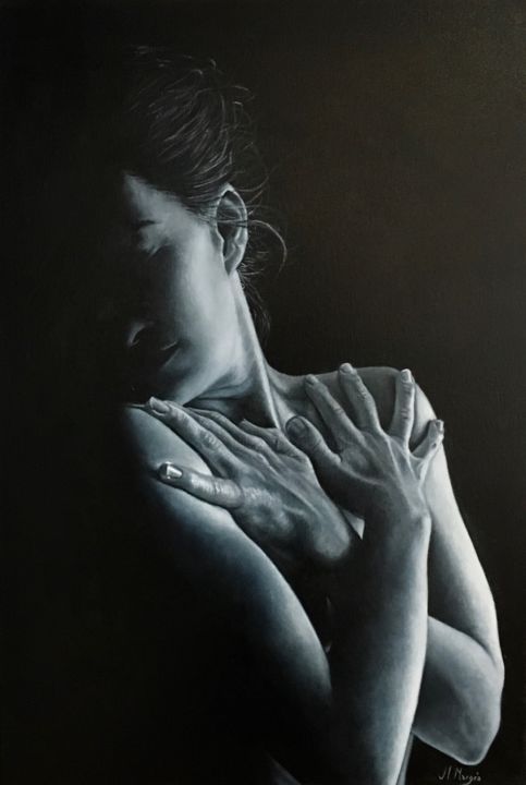 Peinture intitulée "Intimidad" par Jl. Margrà, Œuvre d'art originale, Huile