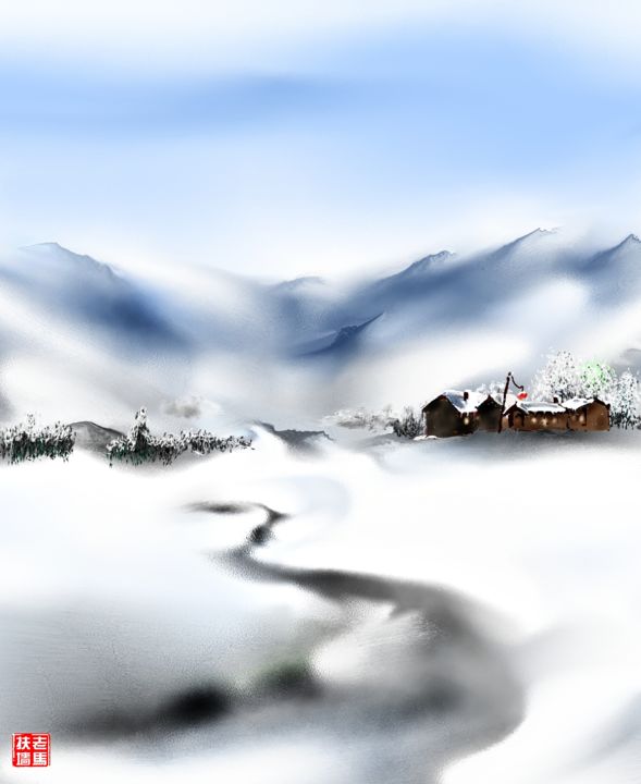 Digital Arts titled "风景" by Changli Ma, Original Artwork