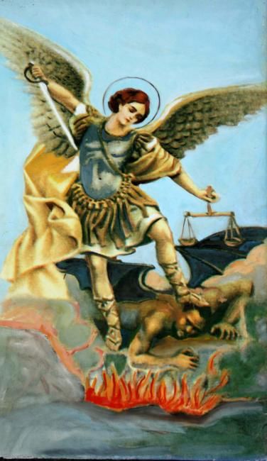 Pintura titulada "angel" por Jose Luis Guerra, Obra de arte original,