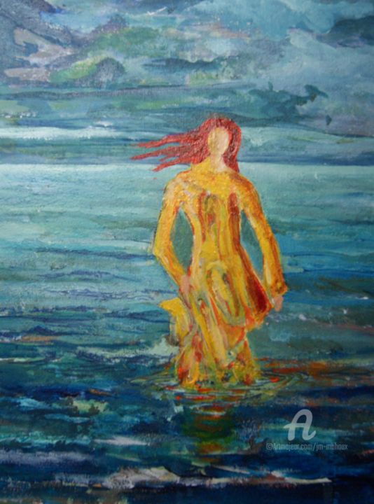 Schilderij getiteld "Contre vents et mar…" door Jean-Michel Mahaux, Origineel Kunstwerk, Acryl