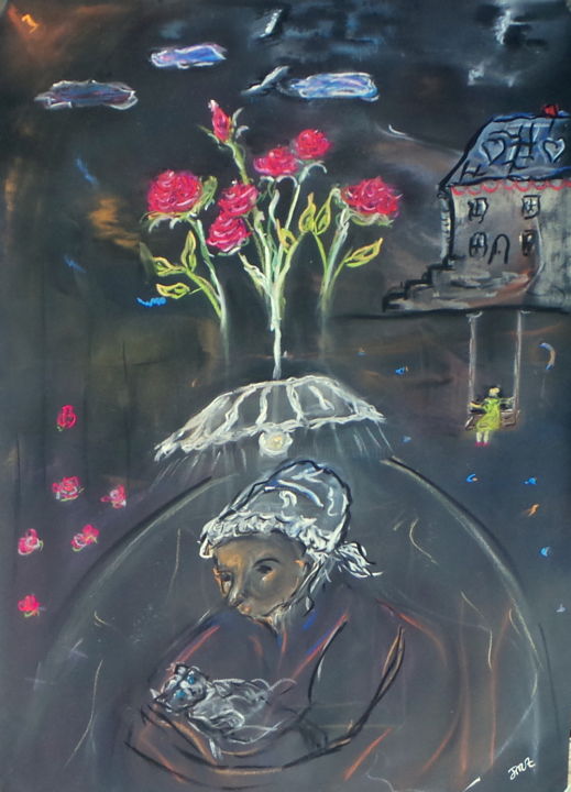 Painting titled "Je l'ai trouvé deva…" by Jean-Marc Zabouri, Original Artwork