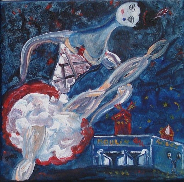 Painting titled "Cancan." by Jean-Marc Zabouri, Original Artwork
