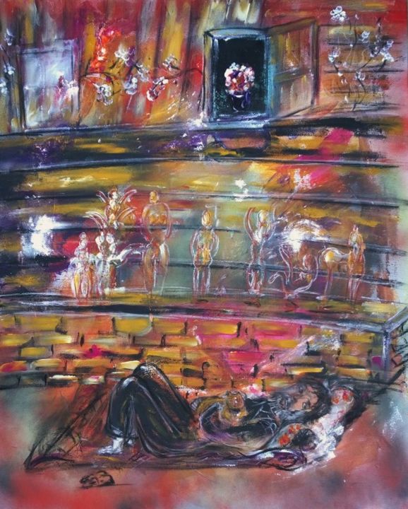 Painting titled "Les derniers trésors" by Jean-Marc Zabouri, Original Artwork