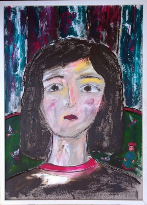 Peinture intitulée "Eleanor" par Jean-Marc Zabouri, Œuvre d'art originale