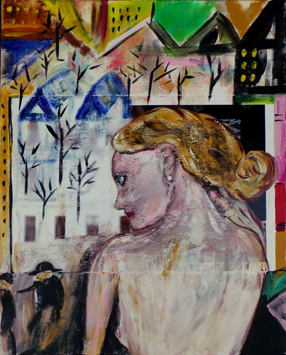 Painting titled "La première suivante" by Jean-Marc Zabouri, Original Artwork