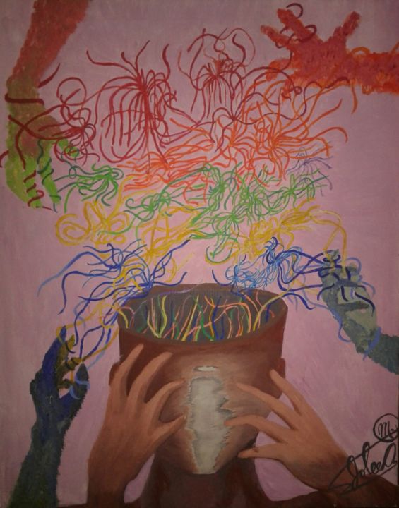 Peinture intitulée "The Subconcious Min…" par Jolee Allwood, Œuvre d'art originale, Acrylique