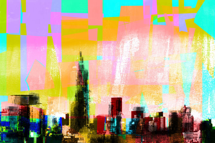 Digitale Kunst mit dem Titel "sunshine-in-nyc.jpg" von Gaby Josephine, Original-Kunstwerk