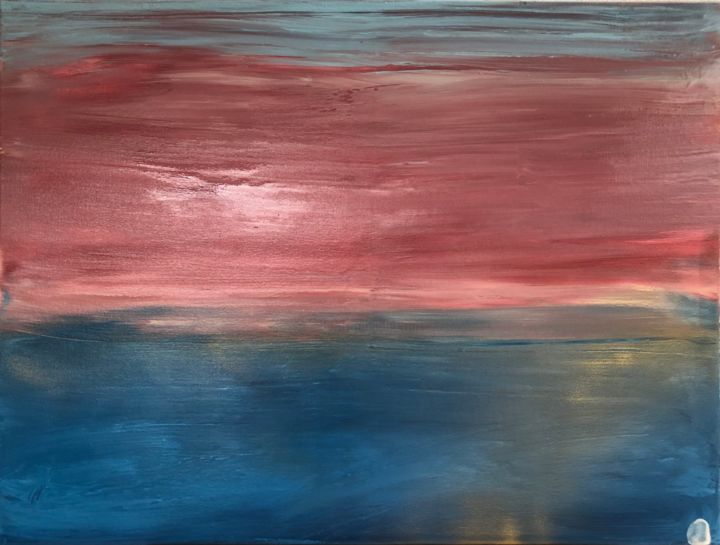 Peinture intitulée "crepuscule" par Jean-Michel Codogno, Œuvre d'art originale, Huile