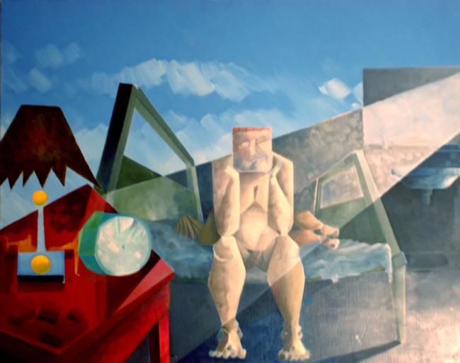 Картина под названием "Le réveil" - Jean-Marie Holterbach, Подлинное произведение искусства, Масло
