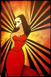 Pittura intitolato "Atropos" da Jody Mitchell, Opera d'arte originale, Altro