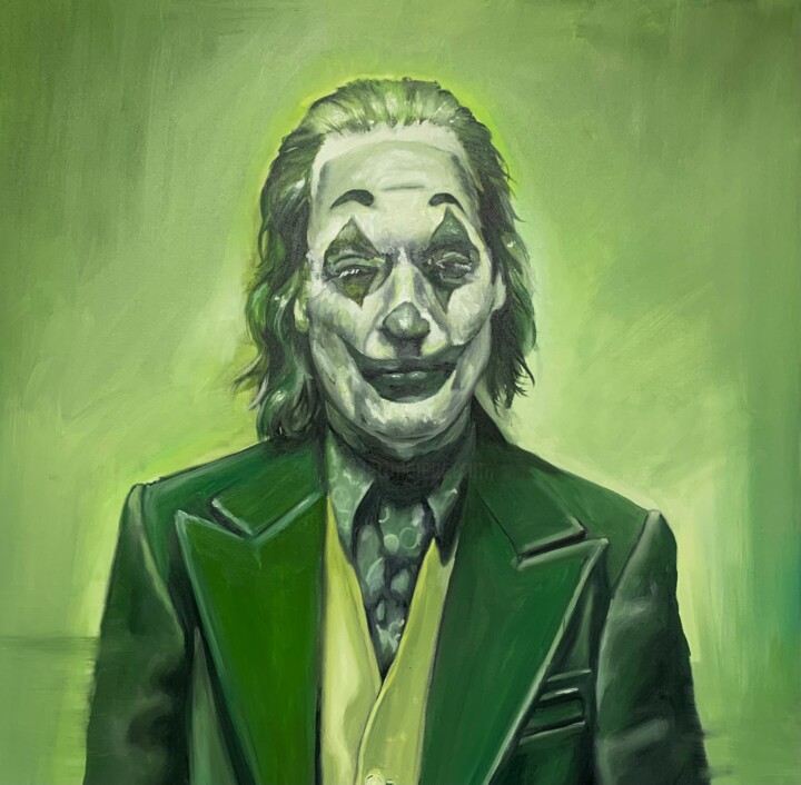 Peinture intitulée "Joker 2" par Jean-Michel Lourenço, Œuvre d'art originale, Huile Monté sur Châssis en bois