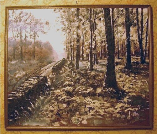 Peinture intitulée "la forêt   (acryliq…" par Jmmixt, Œuvre d'art originale