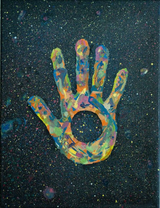 Pintura titulada "The Handprint" por Lillo Rodríguez, Obra de arte original, Oleo